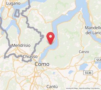 Map of Carate Urio, Lombardy