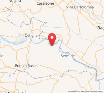 Map of Carbonara di Po, Lombardy