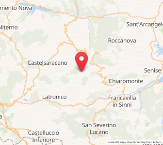 Map of Carbone, Basilicate