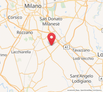 Map of Carpiano, Lombardy