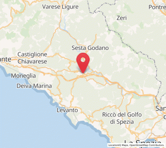 Map of Carrodano, Liguria