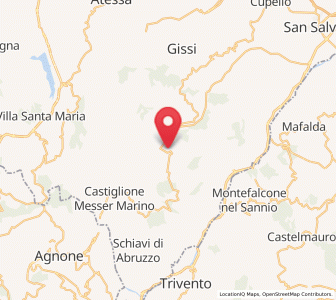 Map of Carunchio, Abruzzo
