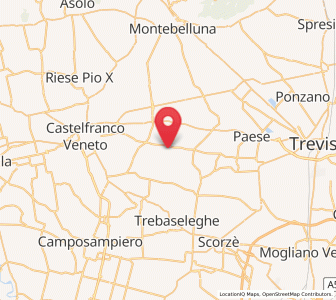 Map of Casacorba, Veneto