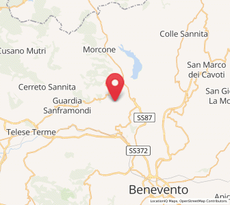 Map of Casalduni, Campania