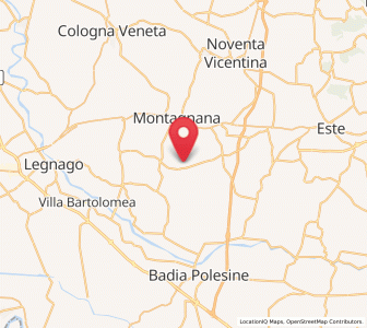 Map of Casale di Scodosia, Veneto