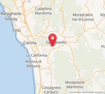 Map of Casale Marittimo, Tuscany
