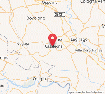 Map of Casaleone, Veneto