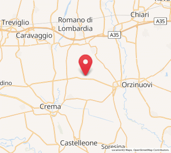 Map of Casaletto di Sopra, Lombardy