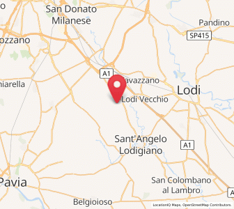 Map of Casaletto Lodigiano, Lombardy
