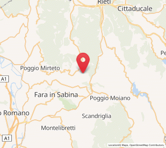 Map of Casaprota, Lazio