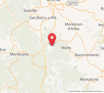 Map of Casciano, Tuscany