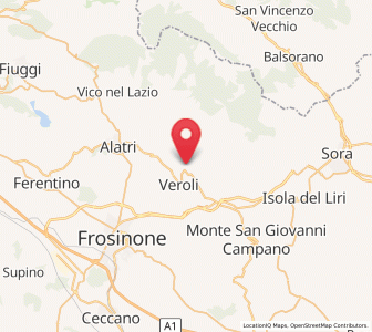 Map of Case Cibba-Sciascia-Crocifisso-Tondarella-Virano, Lazio