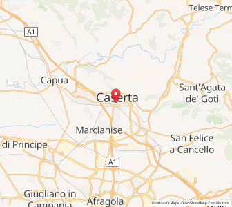Map of Caserte, Campania