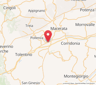 Map of Casette Verdini, The Marches