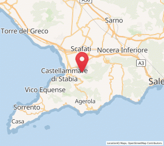 Map of Casola di Napoli, Campania