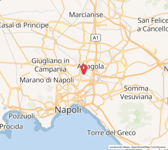 Map of Casoria, Campania