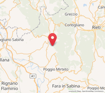 Map of Casperia, Lazio