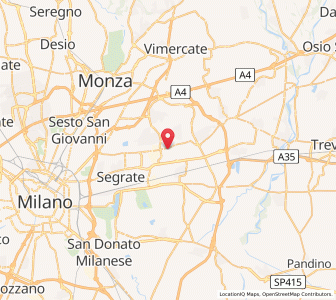 Map of Cassina de'Pecchi, Lombardy