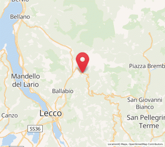 Map of Cassina Valsassina, Lombardy