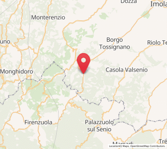 Map of Castel del Rio, Emilia-Romagna
