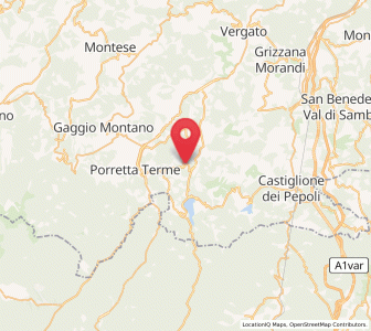 Map of Castel di Casio, Emilia-Romagna