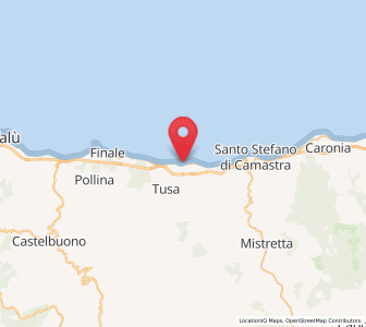 Map of Castel di Tusa, Sicily