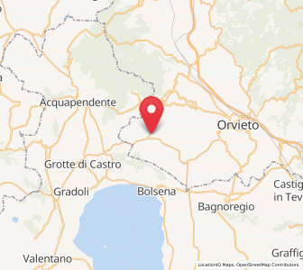 Map of Castel Giorgio, Umbria
