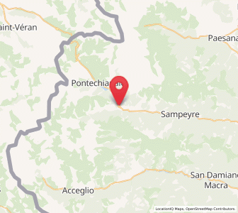 Map of Châteaudauphin, Piedmont