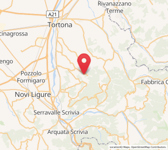 Map of Castellania, Piedmont