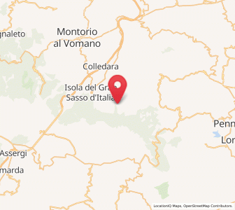 Map of Castelli, Abruzzo
