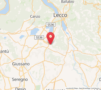 Map of Castello di Brianza, Lombardy