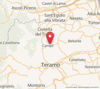 Map of Castelnuovo, Abruzzo