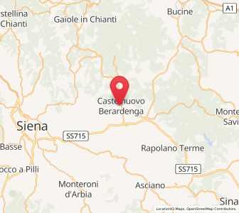 Map of Castelnuovo Berardenga, Tuscany