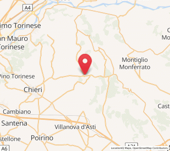 Map of Castelnuovo Don Bosco, Piedmont
