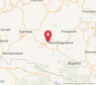 Map of Castelpetroso, Molise