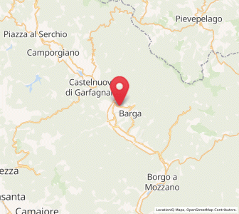 Map of Castelvecchio Pascoli, Tuscany