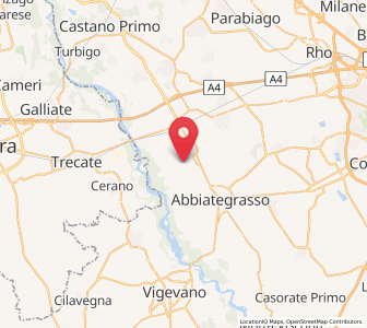 Map of Casterno, Lombardy