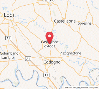 Map of Castiglione d'Adda, Lombardy