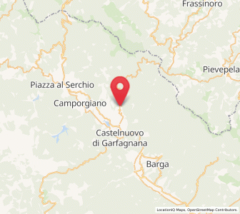 Map of Castiglione di Garfagnana, Tuscany