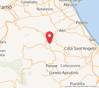 Map of Castilenti, Abruzzo