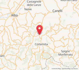 Map of Castino, Piedmont