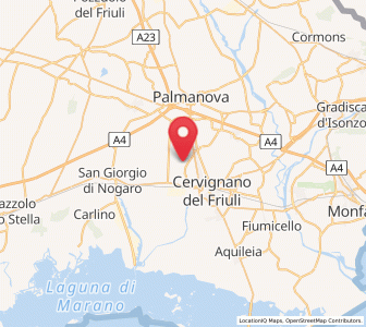 Map of Castions delle Mura, Friuli Venezia Giulia