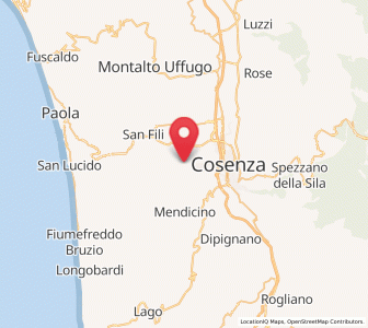 Map of Castrolibero, Calabria