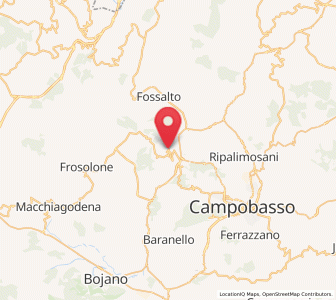 Map of Castropignano, Molise