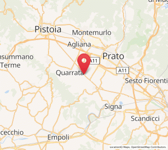 Map of Catena, Tuscany
