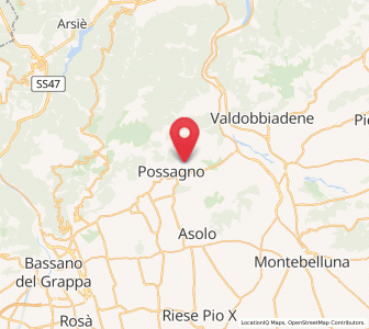 Map of Cavaso del Tomba, Veneto