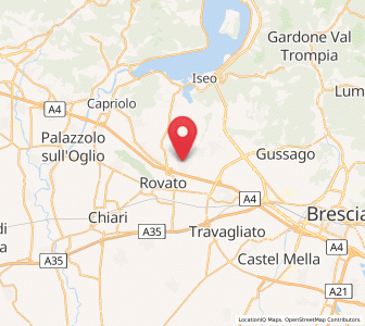 Map of Cazzago San Martino, Lombardy