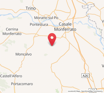 Map of Cella Monte, Piedmont