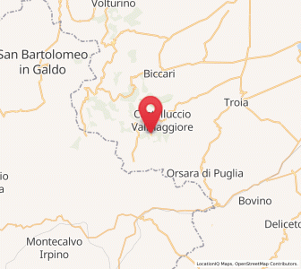 Map of Celle di San Vito, Apulia