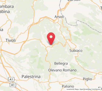 Map of Cerreto Laziale, Lazio